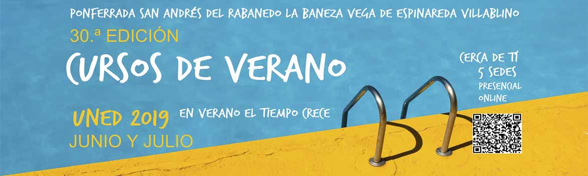 CURSOS DE VERANO UNED PROVINCIA DE LEÓN - 2019